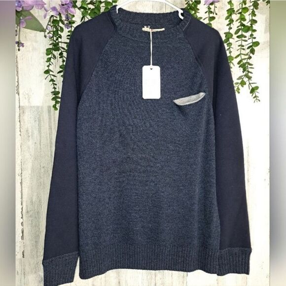 NWT Agave Denim Sweater Handsome sweater! - Picture 1 of 9